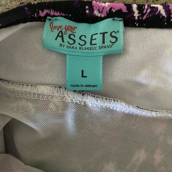 NEW Love Your Assets Spanx Size L Summer Plumes Pin Up One Piece Swimsuit - Picture 5 of 8